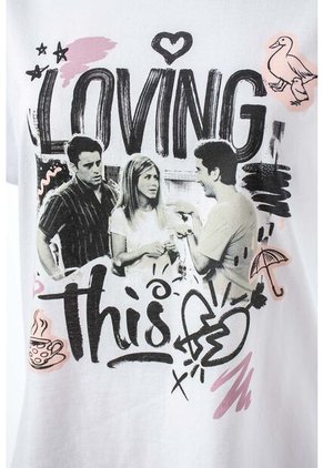 Pijama De Friends De Pantalón Largo Multicolor Para Mujer M