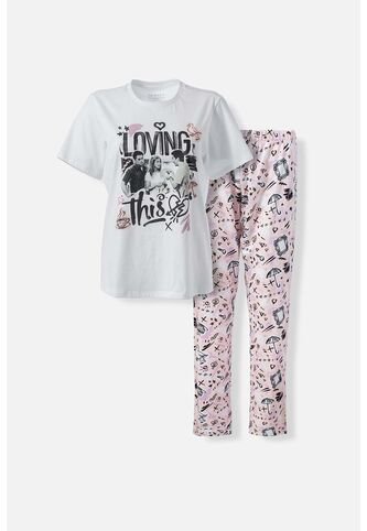 Pijama De Friends De Pantalón Largo Multicolor Para Mujer L WARNER BROS