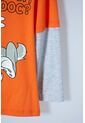Camiseta De Bugs Bunny Naranja Y Gris Manga Larga Para Niño 2T A 5T 4T de WARNER BROS