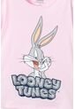 Camiseta De Looney Tunes Manga Corta Rosada Para Niña 4 de WARNER BROS