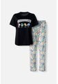 Pijama De Harry Potter Negra Y Multicolor De Pantalón Largo Para Mujer M de WARNER BROS
