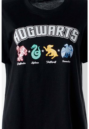 Pijama De Harry Potter Negra Y Multicolor De Pantalón Largo Para Mujer M