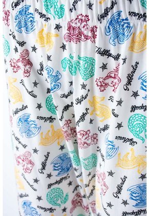 Pijama De Harry Potter Negra Y Multicolor De Pantalón Largo Para Mujer M