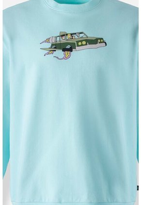 Buzo De Rick Y Morty Cerrado Azul Para Hombre L