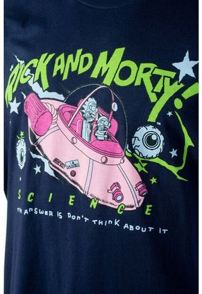 Pijama De Rick & Morty Azul Y Blanca De Pantalón Corto Para Hombre XS