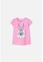 Camiseta De Looney Tunes Manga Corta Rosada Para Niña 10 de WARNER BROS