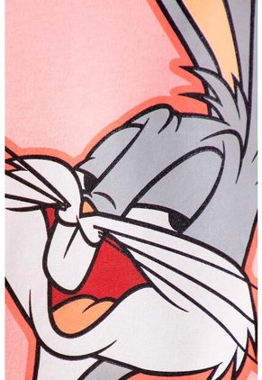 Camiseta De Bugs Bunny Manga Corta Mandarina Para Niña 8