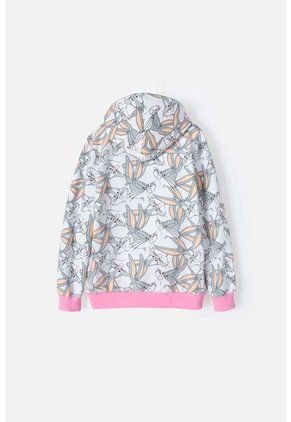 Buzo De Looney Tunes Con Cierre Gris Y Rosado Para Niña 8