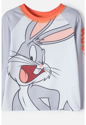 Conjunto De Baño De Bugs Bunny Multicolor Manga Larga Para Niño 2T A 5T 3T
