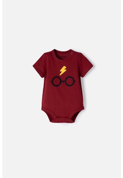Body De Harry Potter Rojo Manga Corta Para Bebé Niño 12-18