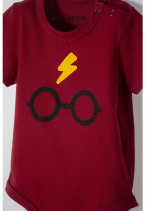 Body De Harry Potter Rojo Manga Corta Para Bebé Niño 12-18