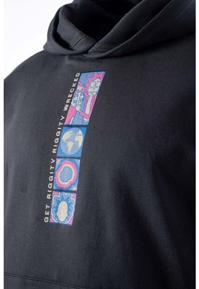 Buzo De Rick And Morty Gris Con Capucha Para Hombre XS