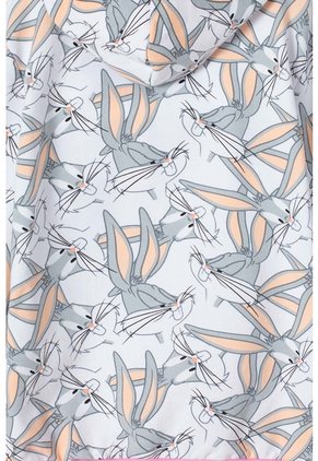 Buzo De Looney Tunes Con Cierre Gris Y Rosado Para Niña 6