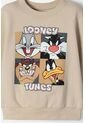 Buzo De Los Looney Tunes Caqui Cerrado Para Niño 2T A 5T 5T de WARNER BROS