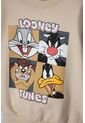 Buzo De Los Looney Tunes Caqui Cerrado Para Niño 2T A 5T 5T de WARNER BROS