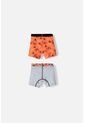 Pack X2 Boxer De Looney Tunes Naranja Y Gris Para Niño 2T A 5T 2T de WARNER BROS