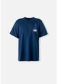 Camiseta De Looney Tunes Manga Corta Azul Para Hombre S de WARNER BROS
