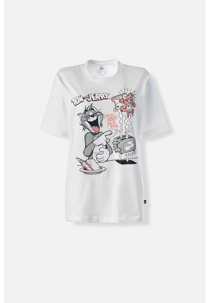 Camiseta De Tom Y Jerry Regular Fit Para Mujer XS
