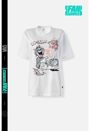 Camiseta De Tom Y Jerry Regular Fit Para Mujer XS