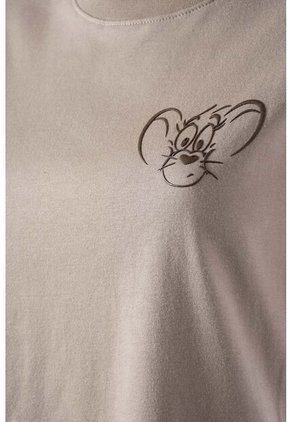 Camiseta De Tom Y Jerry Regular Fit Para Mujer M