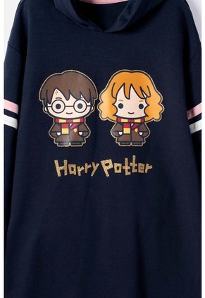 Vestido De Harry Potter Con Capucha Azul Para Niña 6