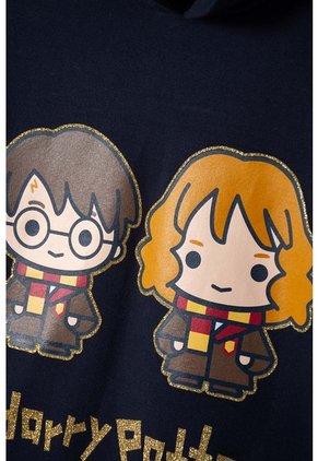 Vestido De Harry Potter Con Capucha Azul Para Niña 6