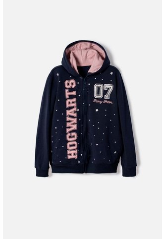 Buzo De Harry Potter Con Capucha Azul Para Niña 8 WARNER BROS
