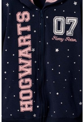 Buzo De Harry Potter Con Capucha Azul Para Niña 8