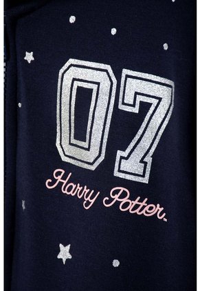 Buzo De Harry Potter Con Capucha Azul Para Niña 8