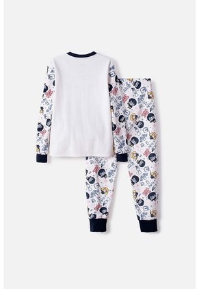 Pijama De Harry Potter Pantalón Largo Marfil Para Niña 8
