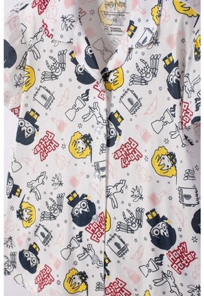 Pijama De Harry Potter Pantalón Largo Marfil Para Niña 10
