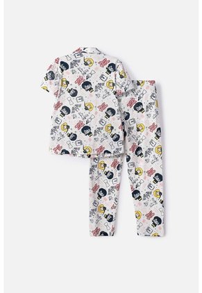 Pijama De Harry Potter Pantalón Largo Marfil Para Niña 10