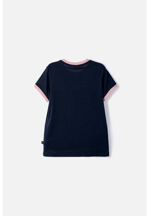 Camiseta De Harry Potter Manga Corta Azul Para Niña 8