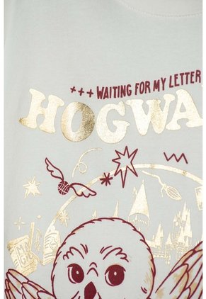 Camiseta De Harry Potter Manga Corta Marfil Para Niña 8