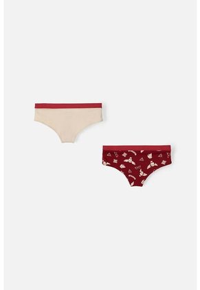Pack X2 Panties De Harry Potter Vinotinto Y Caqui Para Mujer M