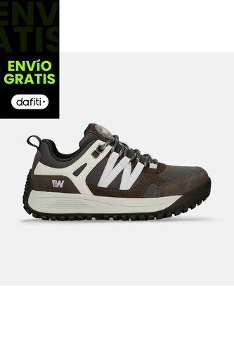 Tenis Outdoor Para Mujer Weinbrenner Gris-Morado Banff Cc Weinbrenner
