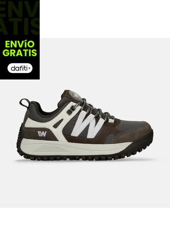 Tenis Outdoor Para Mujer Weinbrenner Gris-Morado Banff Cc Weinbrenner