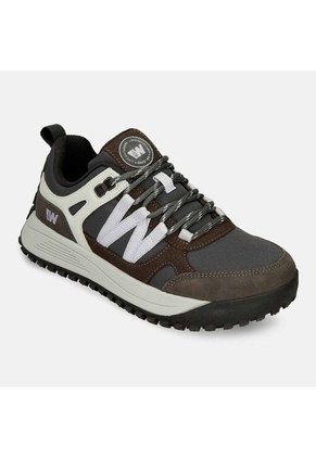 Tenis Outdoor Para Mujer Weinbrenner Gris-Morado Banff Cc