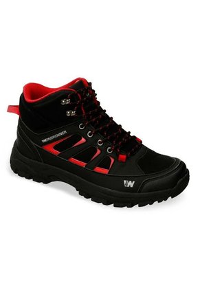 Tenis Outdoor Negro-Rojo Weinbrenner Florida Bot Hombre