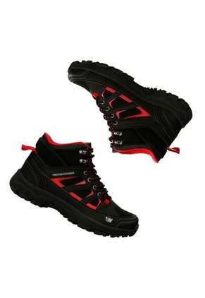 Tenis Outdoor Negro-Rojo Weinbrenner Florida Bot Hombre