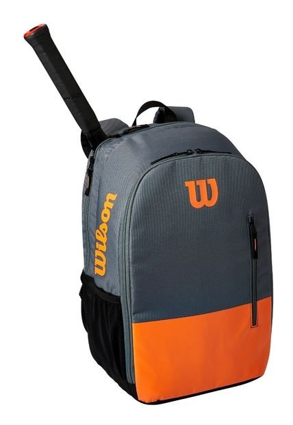 Morral Raquetero Tenis Wilson Burn Team 2pk Naranja