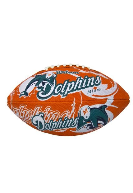 Balón de Fútbol Americano Wilson Miami Dolphins Verde-Naranja