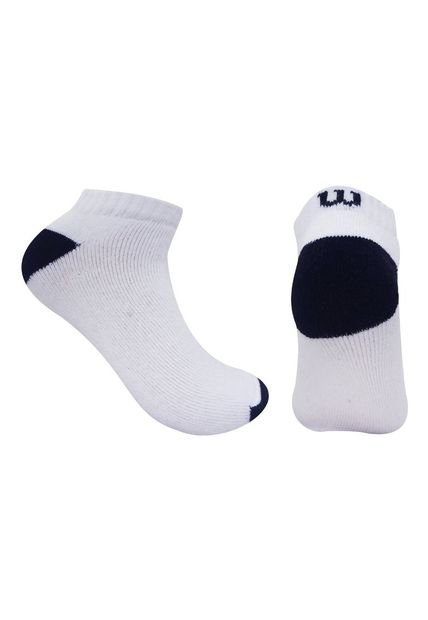 Media Unisex Tobillera Blanco Wilson Calcetines X3
