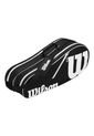 Bolso Raquetero Tenis Negro Wilson 6pk Advantage II de Wilson