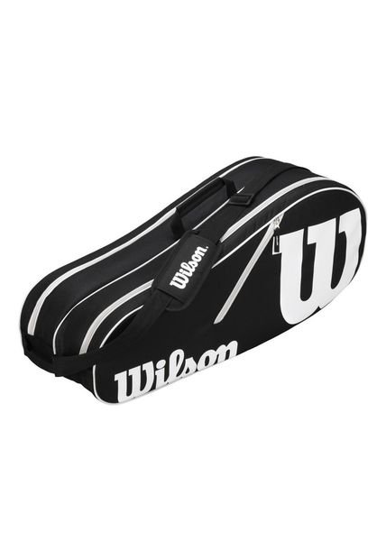 Bolso Raquetero Tenis Negro Wilson 6pk Advantage II