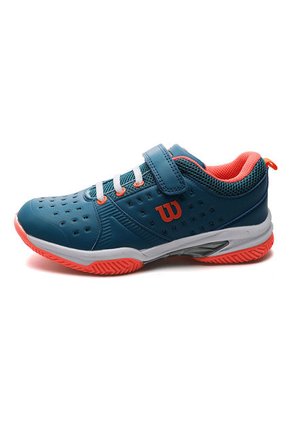 Tenis Lifestyle Azul Turquesa-Naranja-Blanco Wilson Kids Set