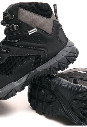 Bota Outdoor Negras-Gris Winner's