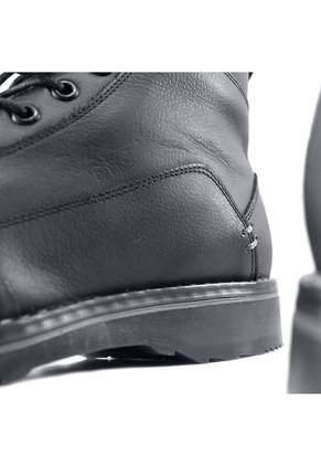 Botas Belfort Negro Buffalo Caña Media En Cuero.