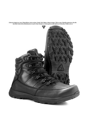BOTAS WOLKER / LEGACY CUERO NEGRO V_TEX
