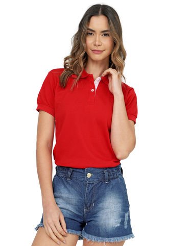 Womanpotsherd - Polo Dama Color Rojo Womanpotsherd Ref: Basic